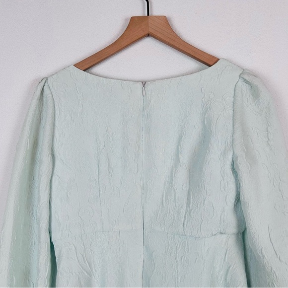 Sachin + Babi Rhinebeck Mini Dress Puff Sleeve Light Blue Mint 4 - Picture 5 of 12